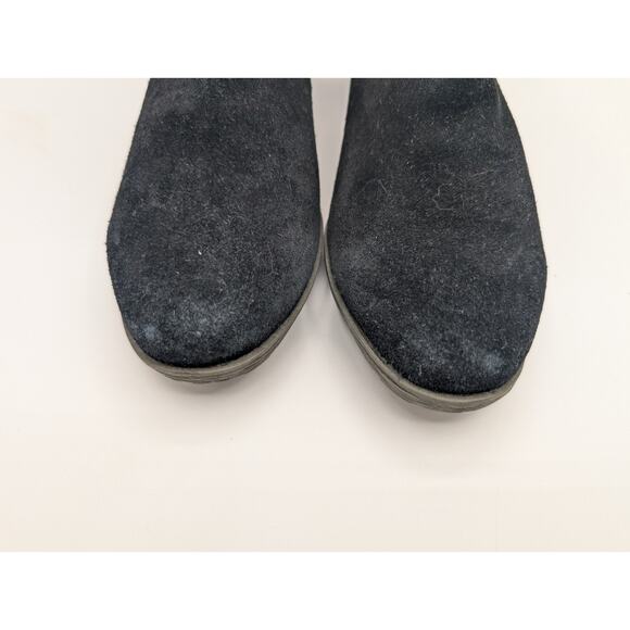 Blondo | Waterproof Chelsea Boots Black Suede Block Heel Ankle Bootie | Size 8.5 - Picture 3 of 8
